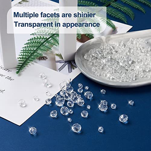 Cheriswelry 20Pcs Faceted Glass Beads Printed Rondelle Crystal Bracelet Spacer Beads 10 Colors 12x9mm for DIY Necklace Earring Craft Jewelry Making