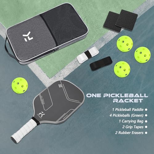 FeichangKeji Carbon Fiber Pickleball Paddle Pickleball Set Pickleball Paddles Set of 1 and 2 T700 Carbon Pickleball Paddle Pickle Ball Rackets 1 and 2 Pack 16mm Pickleball Racket