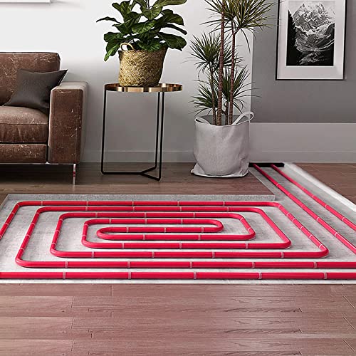 PEX Pipe 1/2 Inch 300ft 1 Rolls PEX Tubing EVOH PEX-B Pipe Oxygen Barrier Durable Leakage-Proof Flexible for Residential Water Lines in Homes PEX Radiant Heat Tubing(Red)