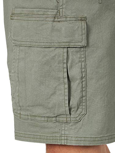 Wrangler Authentics Men's Classic Cargo Stretch Short, Dusty Olive, 36