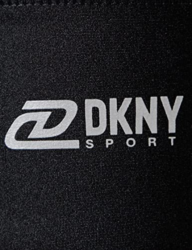 DKNY Women's Full Coverage Boat Neck Sports Bra, Black, X-Small