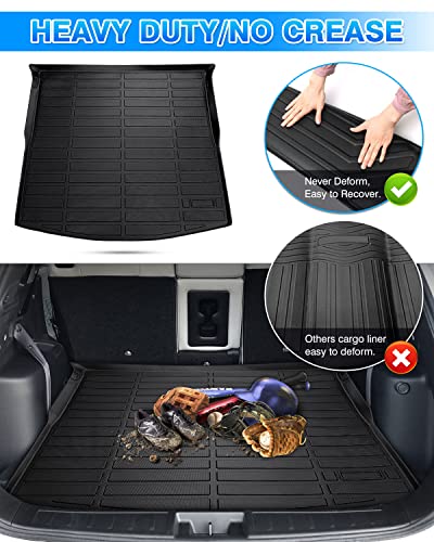 Cartist Floor Mats Compatible with 2022 2023 2024 2025 Mitsubishi Outlander (Only Fit Gasoline Model) All Weather Floor Liner 3 Rows Car Carpet Protection TPE Odorless