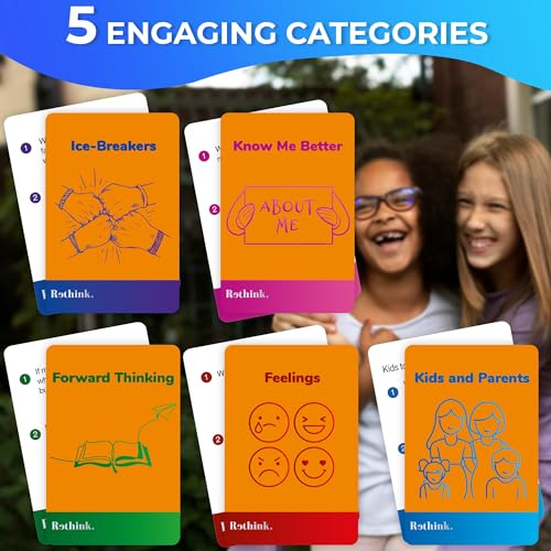 QUOKKA Rethink!: Conversation Starters for Kids and Family - 500 Conversation Cards Family Pack - Do You Know Your Family Game