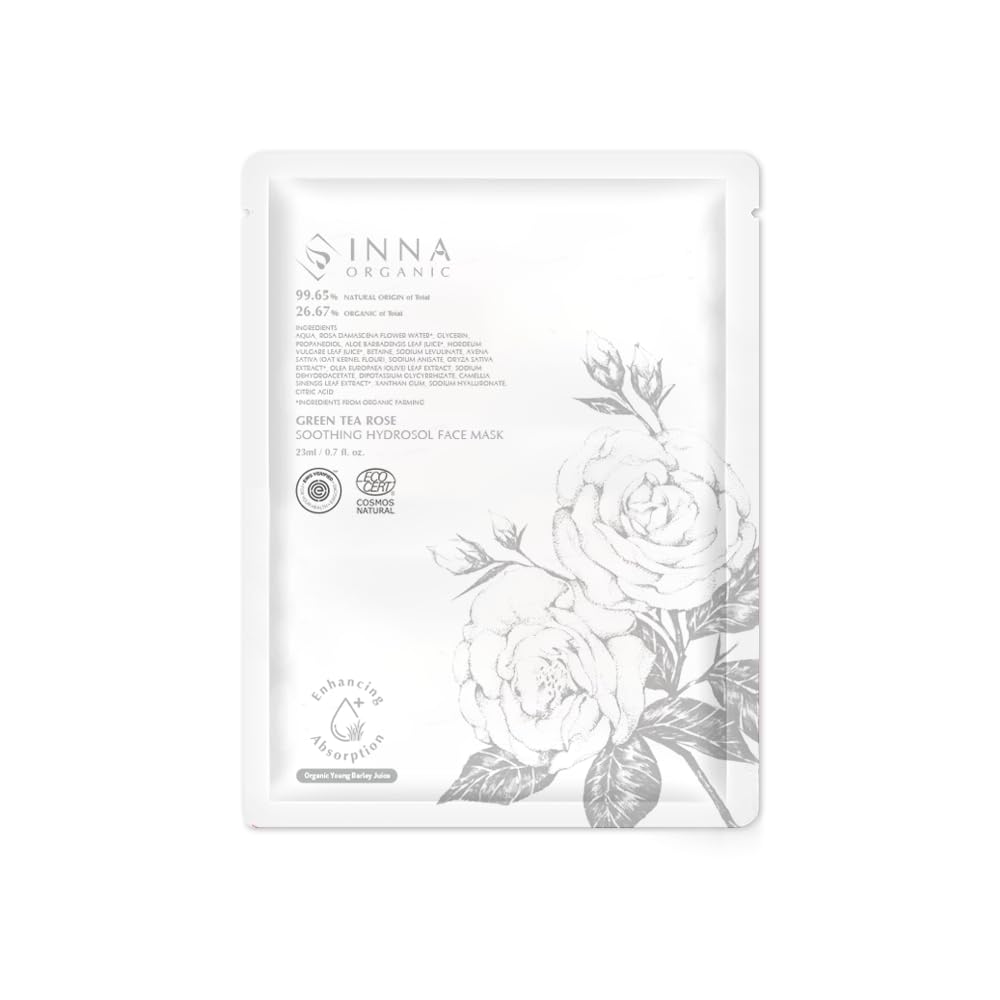 INNA ORGANIC INNA FIRST PICK SET, Anti-aging, Deep Hydration, Soothing, Luxury Clean Beauty, Home SPA, EWG and COSMOS Certified, Pack of 5…