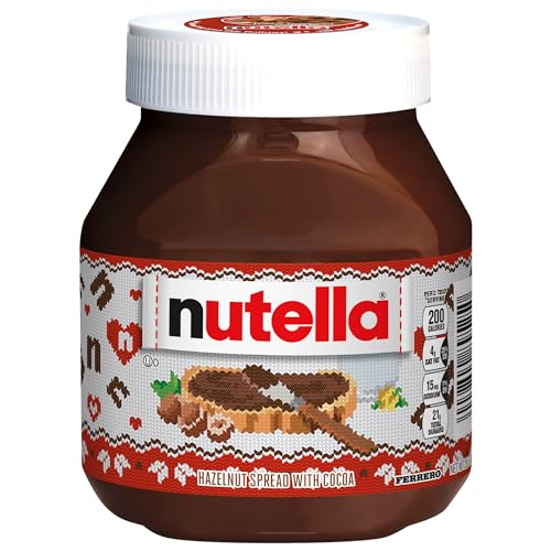 Nutella Hazelnut Spread With Cocoa For Breakfast, 26.5 Oz Jar