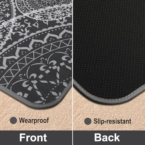 AiBOB Chair Mat for Carpeted Floors, Premium Quality Hard Material, Office Floor Mats for Computer Desk on Carpet, Easy Gride for Chairs, 36x48 Grey