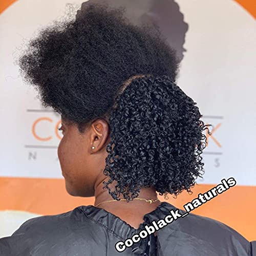 CocoBlack Naturals Curling Custard Ghana for Coily Kinky Type 4c Hair, 16 fl oz
