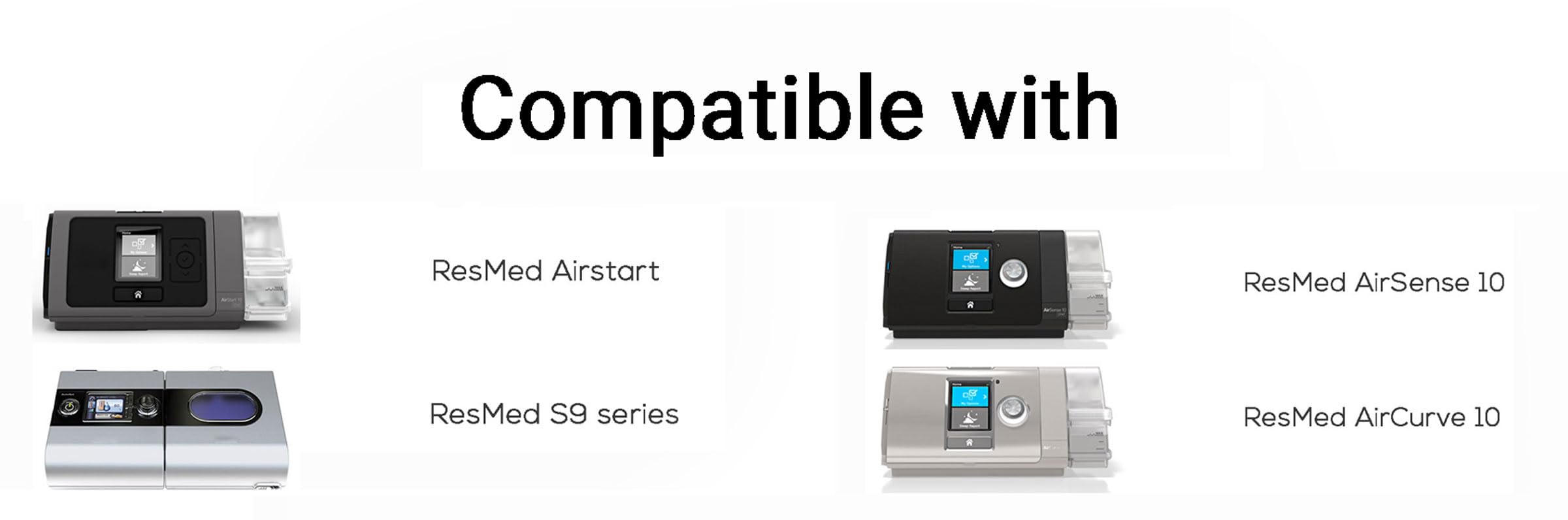 36 CPAP Filters, Compatible with ResMed AirSense 10, Resmed AirCurve 10, Resmed S9, and Resmed AirStart. Enhance your CPAP experience with these CPAP supplies, Premium CPAP air filters.