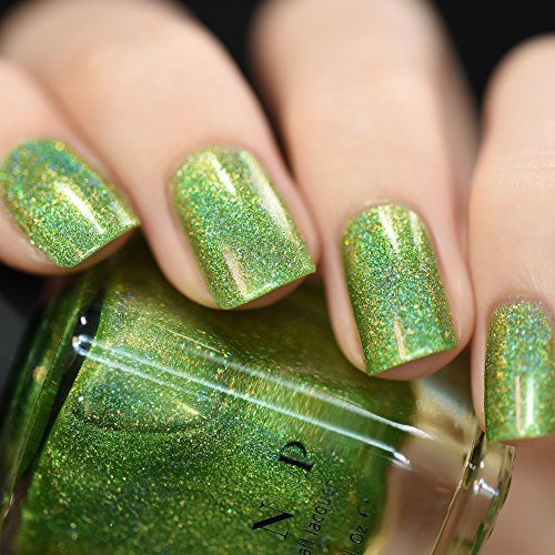 ILNP Brilliance - Pale Gold, Pinkish Bronze, Light Green Ultra Chrome Color Shifting Flakie Nail Polish