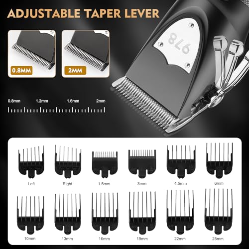 Suttik Professional Hair Clippers and Trimmers Set, Electric Razor Foil Shavers for Men, 3 in 1 Cordless Barber Kit Hair Cutting Kit with Travel Case Barber Clippers Set Professioal for Men