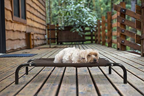 Furhaven Elevated Dog Bed for Small Dogs, Perfect for Indoor & Outdoor Use w/ High Airflow Cooling - Reinforced Cot Bed - Deep Blue, Small