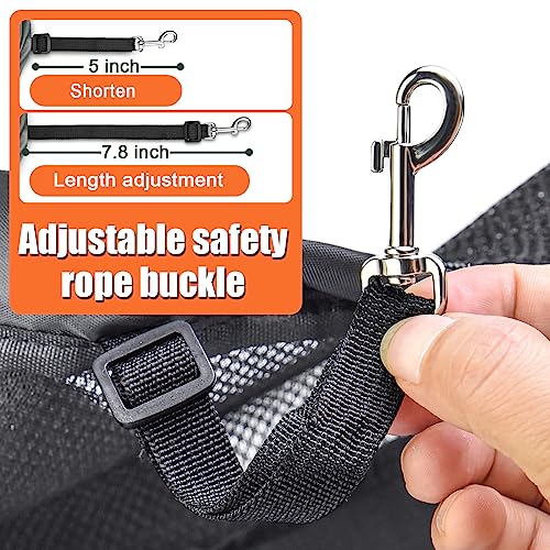 Tomkas Small Dog Sling Carrier - Adjustable Strap & Zip Pocket - for 3-10 lbs Pets(Black)