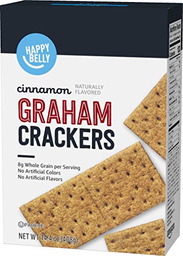 Amazon Brand - Happy Belly Honey Graham Crackers, 14.4 ounce (Pack of 1)