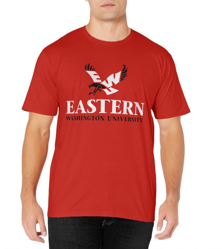 Eastern Washington Eagles Icon Red Officially Licensed T-Shirt