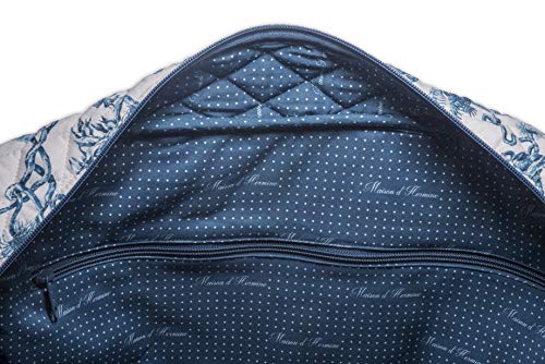 Maison d' Hermine Weekend Bag Cotton Quilted Duffel Overnight Luggage Weekender Gym Bag for Gifts Travel Men Women Business Travellers Family Trip, Faience