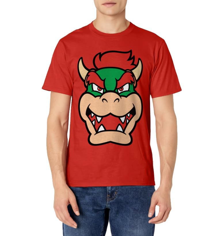 Nintendo Super Mario Bowser Large Face Chest Portrait T-Shirt