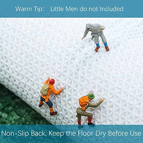ZebraSmile 16 X 24 in Small Bathroom Rugs Green Leaves Microfiber Bath Mat Water Absorbent Bathroom Rug with Non Slip Back for Wash Basin Shower Floor Bedroom Doormat