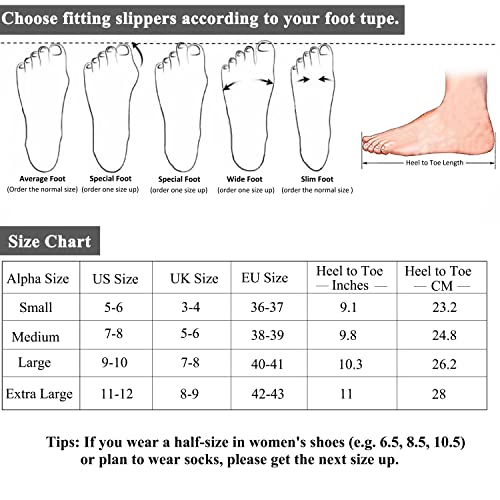 DL Women's Memory Foam Open Toe Slide Slippers with Cute Bow and Cozy Terry Lining, Slip-on House Shoes Spa Mules Sandals with Indoor Outdoor Rubber Sole