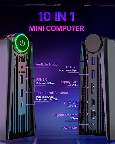 ACEMAGICIAN Mini PC N5105(up to 2.9GHz) Mini Computers 11 Pro, 16GB DDR4 512GB M.2 SSD Mini Desktop Computers, AK1 PRO Small PC Support Dual 4K UHD, WiFi 5, BT, HDMI, VESA, Auto Power On
