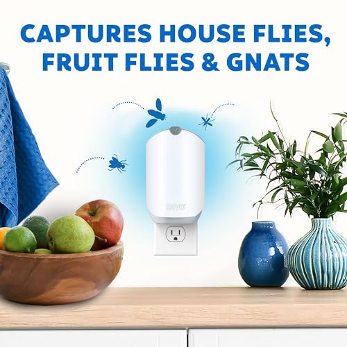 Zevo Flying Insect Trap Refill Cartridges, Fly Trap, Fruit Fly Trap (6 Refill Cartridges)