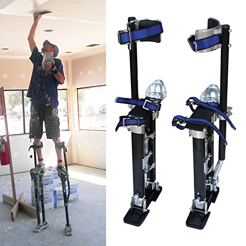 TINVHY 15-23In Adjustable Drywall Stilts for Sheetrock Painting or Cleaning Black