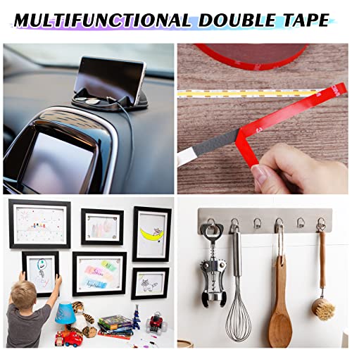 Double Sided Tape, Heavy Duty Mounting Tape, 16.5FT x 0.94IN Adhesive Foam Tape Made with 3M VHB for Home Office Decor