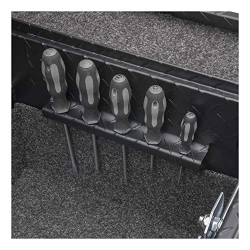 UWS EC10013 Secure Lock 69-Inch Matte Black Heavy-Wall Aluminum Truck Tool Box with Low Profile, RigidCore Lid