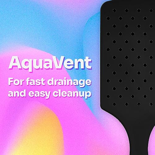 Wet Brush Paddle Detangler Hair Brush, Amazon Exclusive Aqua - Ultra-Soft IntelliFlex Bristles with AquaVent Design – Great For Hair Treatments - Pain-Free Brush For Women, Men, Wet Dry Damaged Hair