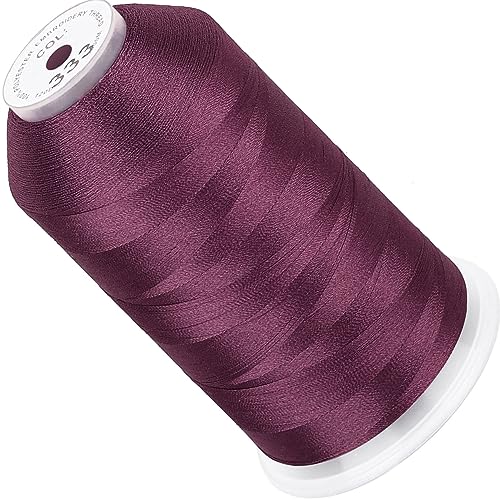 New brothread - Single Huge Spool 5000M Each Polyester Embroidery Machine Thread 40WT for Commercial and Domestic Machines - Old Gold(Janome Color)