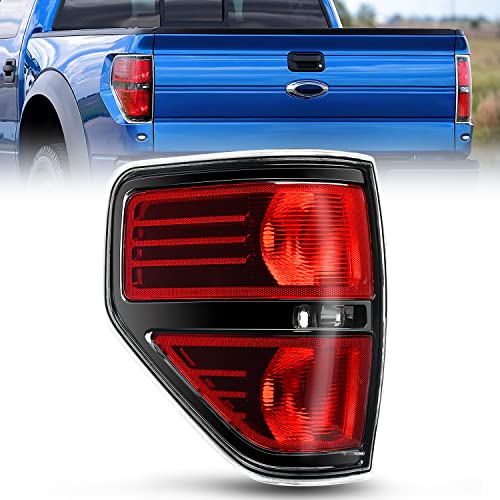 Nilight Driver Side Taillight Assembly for 2009 2010 2011 2012 2013 2014 Ford F-F150 F150 Pickup Truck Right Side Taillight Rear Lamp Replacement OE Style Red Housing Tail lamp, 2 Year Warranty