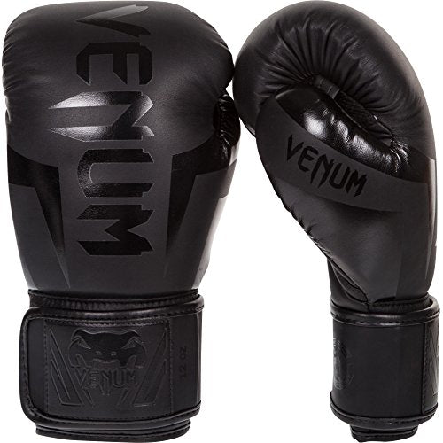 Venum Elite Boxing Gloves - Navy/Silver/Orange