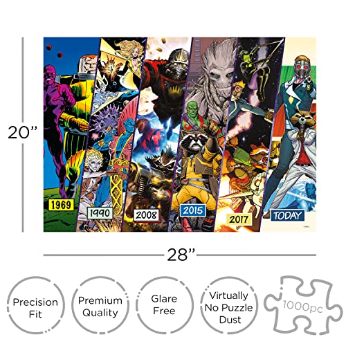 AQUARIUS Guardians of The Galaxy Timeline Puzzle (1000 Piece Jigsaw Puzzle) - Glare Free - Precision Fit - Virtually No Puzzle Dust - Officially Licensed Marvel Merchandise & Collectibles - 20x27 in