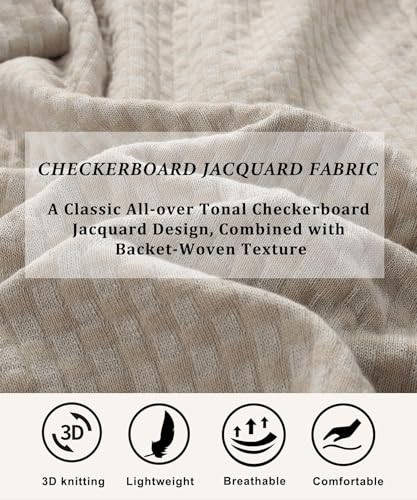 Zaitun Men's Drawstring Waffle Textured Hooded Pullover Sweater