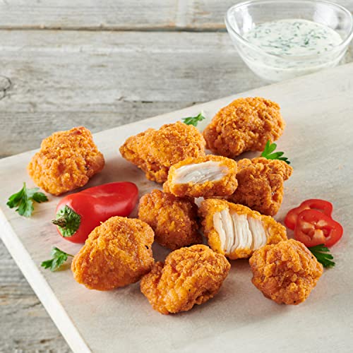 Just Bare® Chicken Lightly Breaded Spicy Breast Bites | Fully Cooked |16 G Protein | Frozen | 1.50 LB