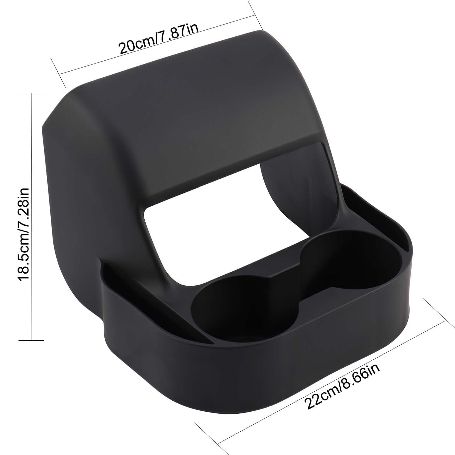 Rear Seat Cup Holder for Tesla Model Y 2021-2024 Model 3 2017-2023 AC Vent Rear Cup Holder Organizer Back Seat Cup Holder