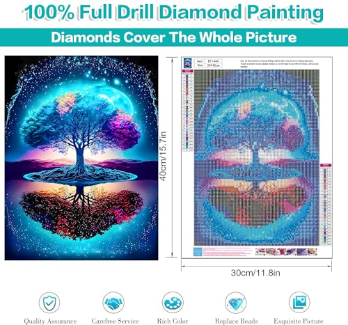 Zythron Flowers Diamond Art Kits for Adults,5D Flower Diamond Painting Kits for Beginner,DIY Round Full Drill Diamonds gem Art for Home Decor Crafts Kits 14x14 Inch