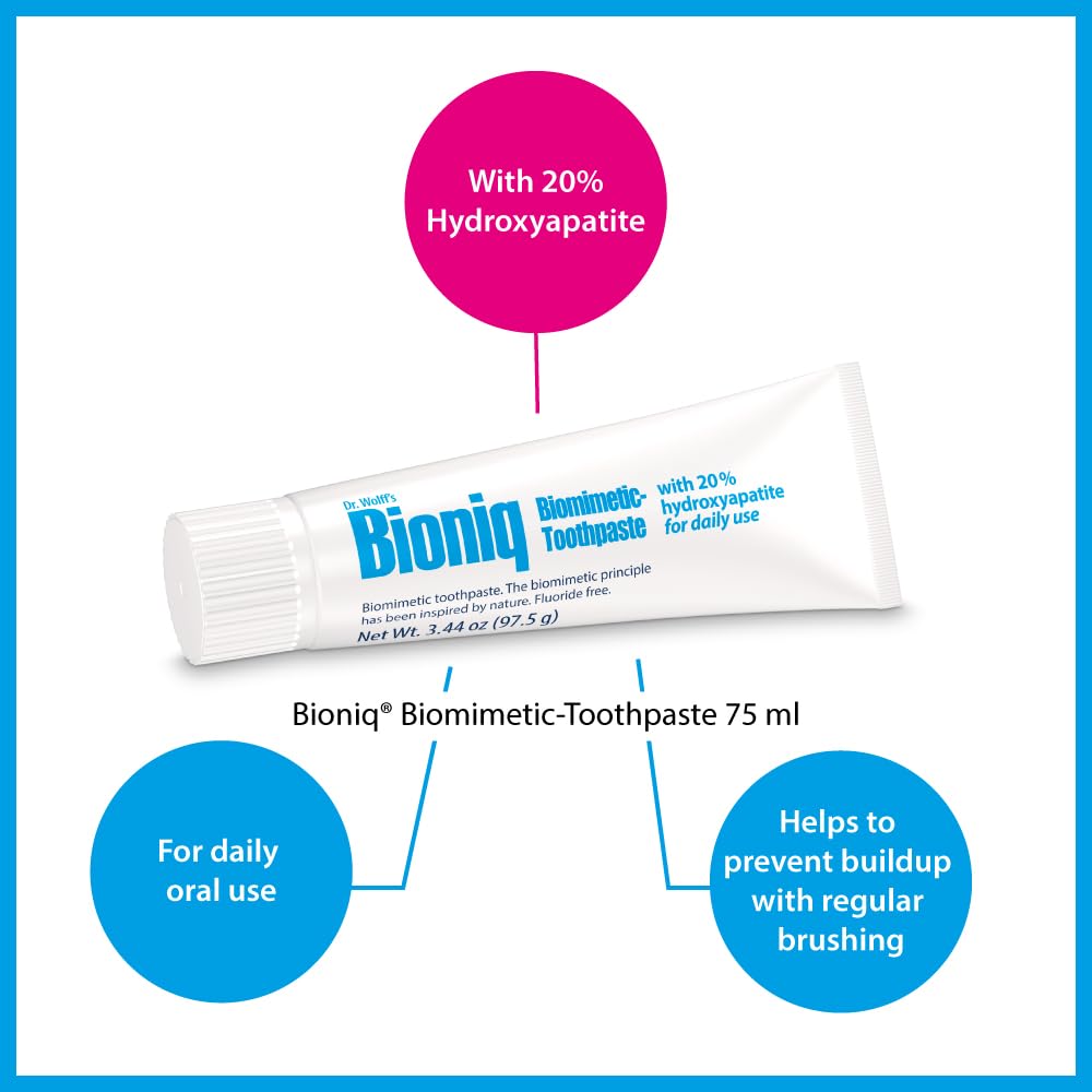 Bioniq Classic Biomimetic Toothpaste with 20 Percent Hydroxyapatite for Daily Use, 3.44 Ounce