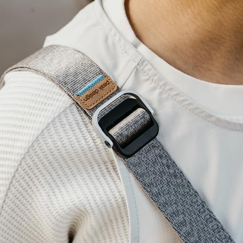 Peak Design Slide Lite Camera Strap, Ash, Configurable as a Sling, Neck or Shoulder Strap, Quick Release and Connection, Smooth and Grippy Side, Camera Straps for Photographers, 200 lb Capacity