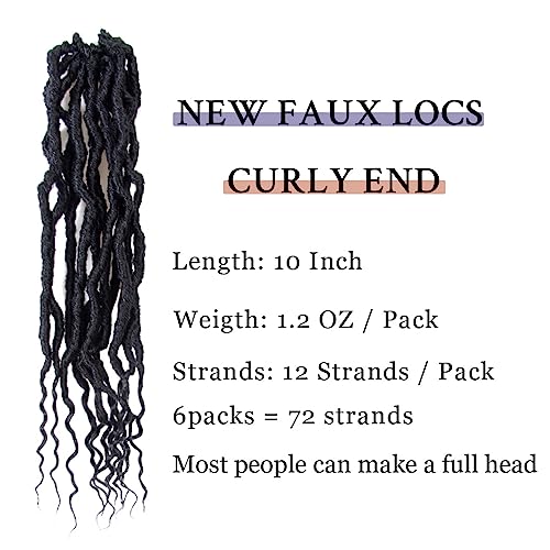 BOHOBABE Faux Locs Crochet Hair 36 Inch, Boho Soft Crochet Locs with Curly Ends, Long Bohemian Goddess Locs Crochet Braids for Black Women (6 Packs, T27)