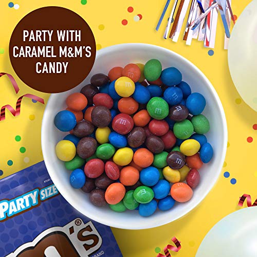 M&M'S Caramel Milk Chocolate Candy Bulk Pack, Party Size, 34 oz Bag