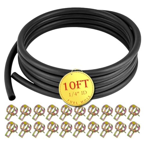 AFA Motors Fuel Line Hose 1/2 Inch ID 10FT, Fuel Hose 300PSI High-Pressure, J30R7 Fuel Line NBR For Automotive Fuel Systems Engines