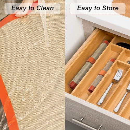 Square Silicone Baking Mats for 9 Inch Cake Pan, 8.5" Food Grade Non-stick Reusable Silicone Mat for Baking Pan for Bread/Pastry/Toast/Pie, Professional Cookie Sheets Liners for Brownie Pan 2 PCS
