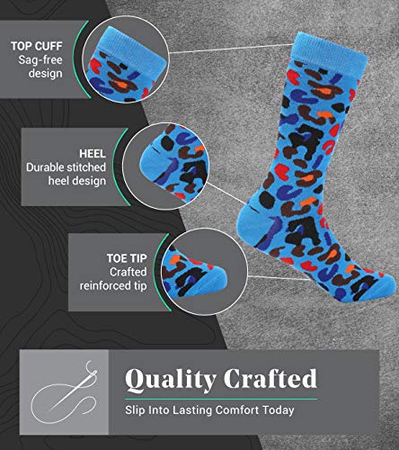 Mio Marino Men's Dress Socks - Colorful Funky Socks for Men - Smart Ensemble - 6 Pack - Sock Size: 10-13