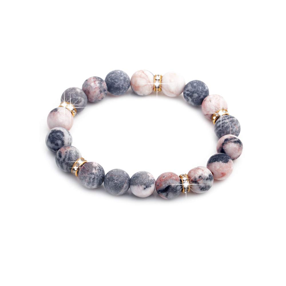 liagza Healing Bracelet For Women Anxiety Crystal Bracelet Chakra Beaded Bracelets Rose Quartz Crystals And Healing Stones Yoga Bead Bracelet Calming Stretch Bracelet Stress Relief Gifts For Women