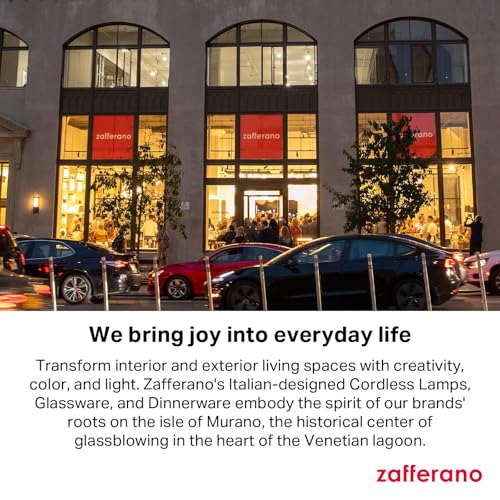 Zafferano, Poldina Micro Lamp with Glossy Gold Finish, Rechargeable Cordless Table Lamp with Touch Controls, Usable as an Indoor Lamp, Dimmer, 2200-3000 K, Height 10.8 Inches