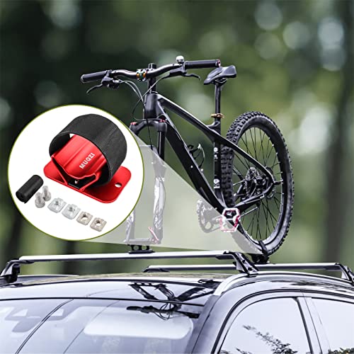 MUQZI Bike Rear Wheel Rack Mount, Aluminum Alloy Bicycle Rear Wheel Fixed Holder Car Carrier Rack Installation Mount, Black