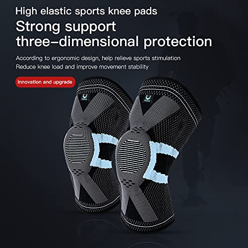 TANGABA Knee Brace with Patella Pad & Side Stabilizers (Large), Non-Slip Knee Support for Joint Knee Pain Relief Women and Men, Knee Support for Working, Running, Weightlifting, Fitness-1 Pack