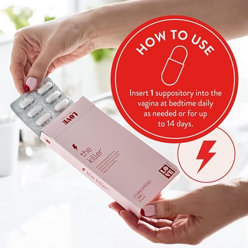 Love Wellness Vaginal Probiotic Suppositories, Flora Power | Fast-Acting Probiotic Strains & Vitamin C for Feminine Health | Supports pH Balance & Fresh Odor | Dairy-Free, Fragrance-Free & Non-GMO