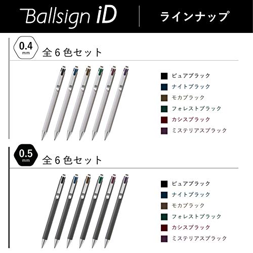 Sakura Craypas R-GBN04#30(10) Ballpoint Pen Refill, Ball Sign, iD, 0.02 inches (0.4 mm), Forest Black, 10 Pieces