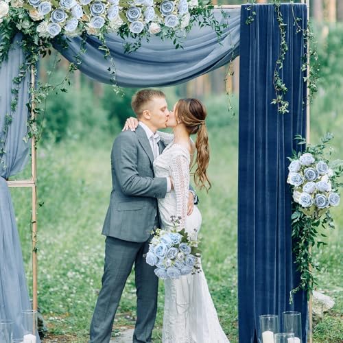 Yuxung 8 Bundles Artificial Peonies Flowers Boho Faux Flowers Arrangements Artificial Centerpiece Spring Bouquet Floral Wedding Decoration for Vase(Pink, Purple)